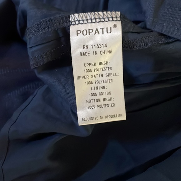 NWT ~ POPATU NAVY TODDLER DRESSY DRESS / NEW - Picture 6 of 10